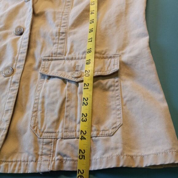 Eddie Bauer Womens Cotton XL  Button Down Long Sleeve Three Front Pockets Jacket - Picture 6 of 7